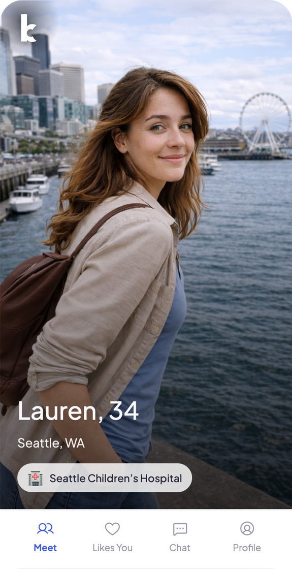 Preview of matching and likes experience